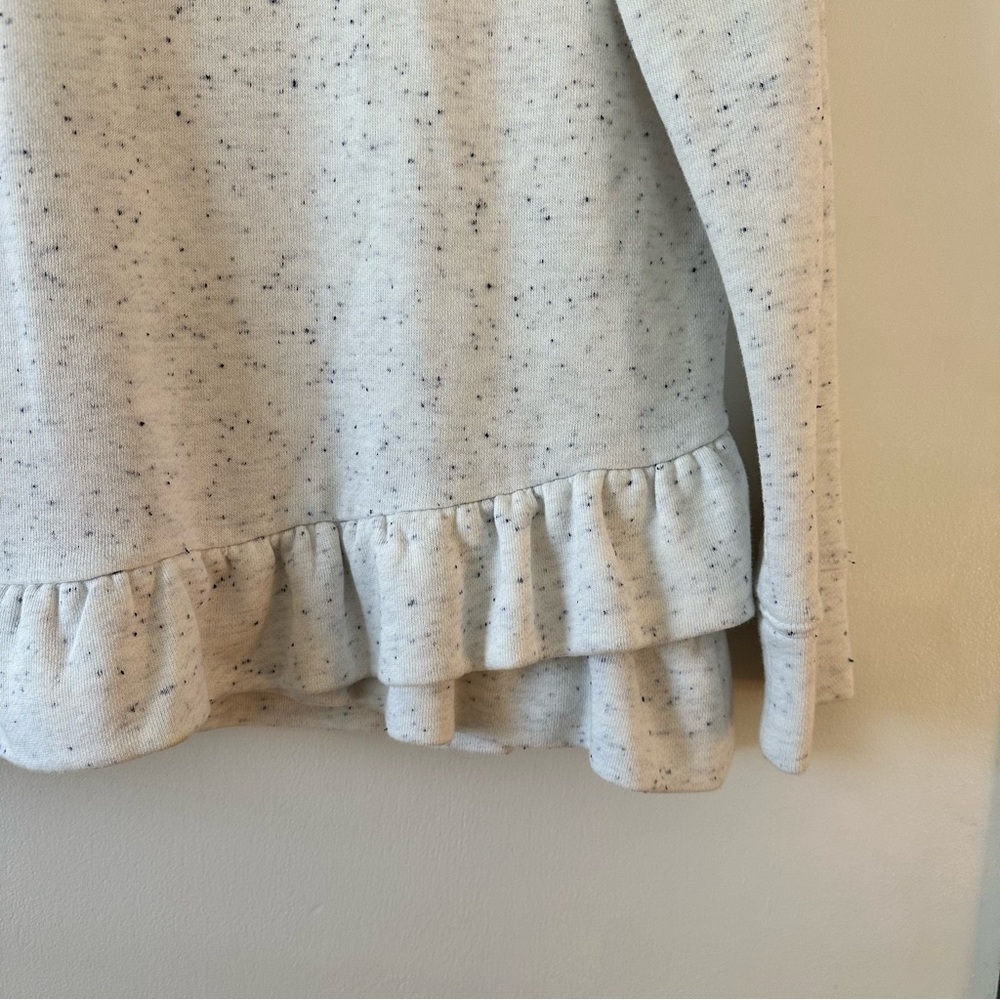 LOFT Heathered Ruffle Sweater - Picture 2 of 5